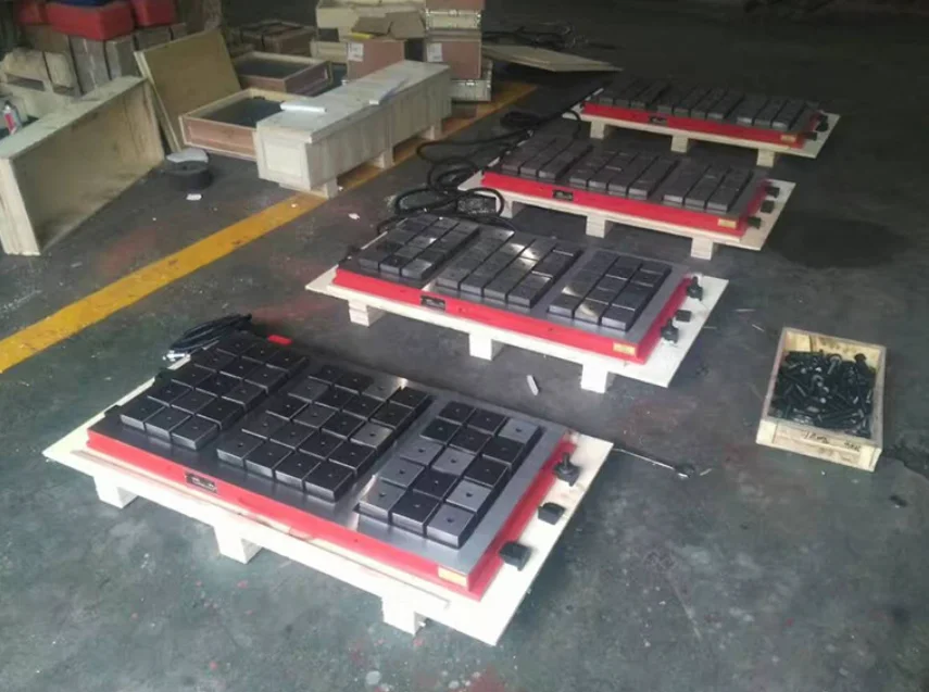 400*400mm Rare Earth Magnet Electronically Controlled Permanent Magnetic Chuck Workholding Sucking Disc Table CNC Electric