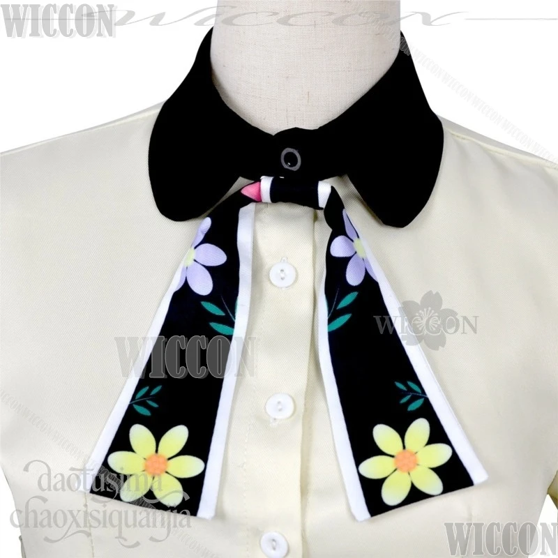 Anime MARRIAGETOXIN Cosplay MEI KINOSAKI Kawaii School Uniform White Dress Silk Scarf Bow Tie Wigs Halloween Comic Con Festival - view 3