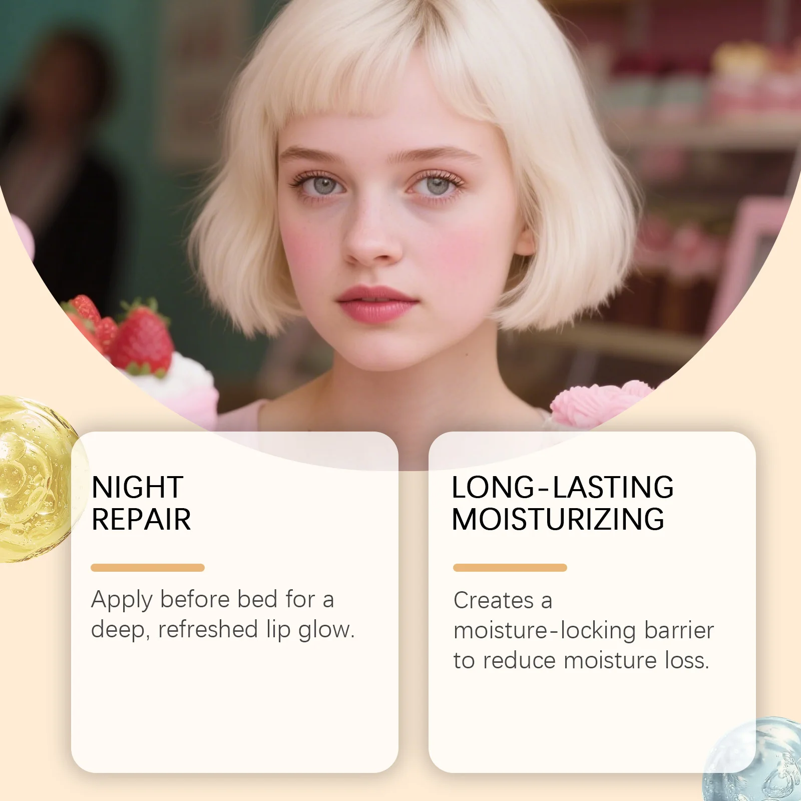 قناع الشفاه الكولاجين بين عشية وضحاها العناية بالشفاه الترطيب العميق علاج الشفاه للشفاه الداكنة السلس حمض الهيالورونيك ترطيب قناع الشفاه 60 جرام #4