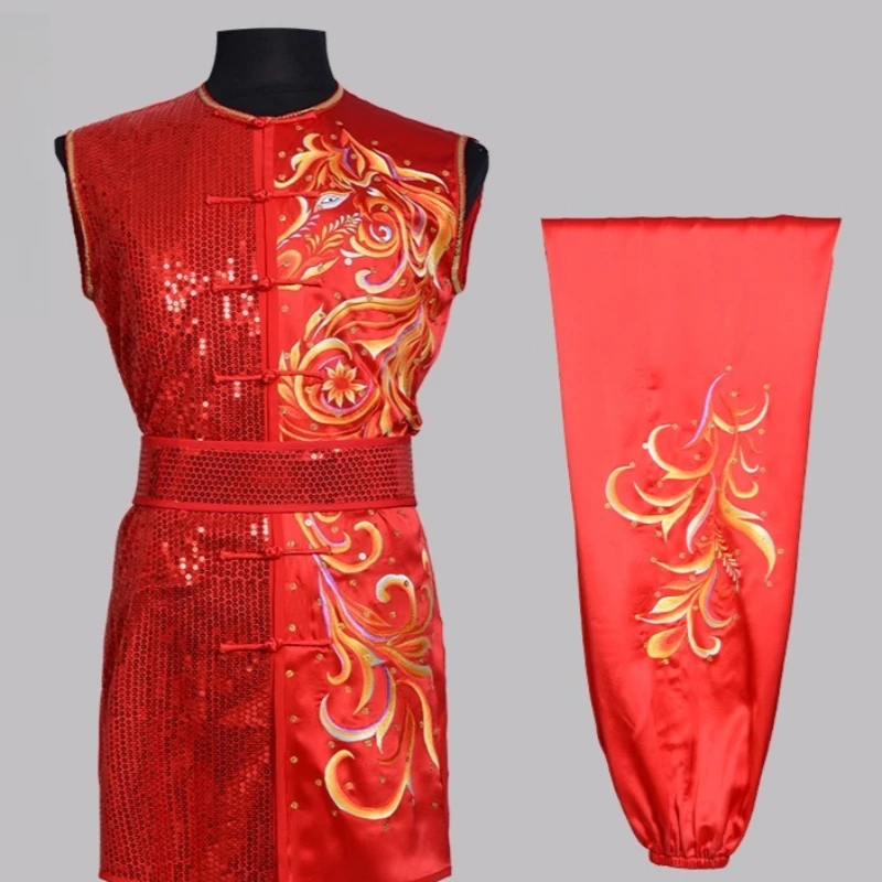 Custom Martial Arts Uniform Kung Fu Suit with Dragon Embroidery Southern Fist Long Fist Reinforced for KungFu Forms Competition