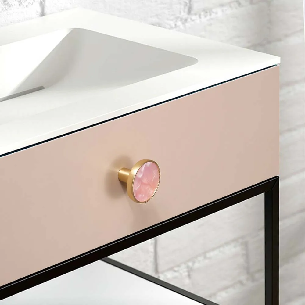 Color Single-hole Handle Nordic Light Luxury Simple Cabinet Wardrobe Door Golden Handle Drawer Clothes Hook Handle for Furniture