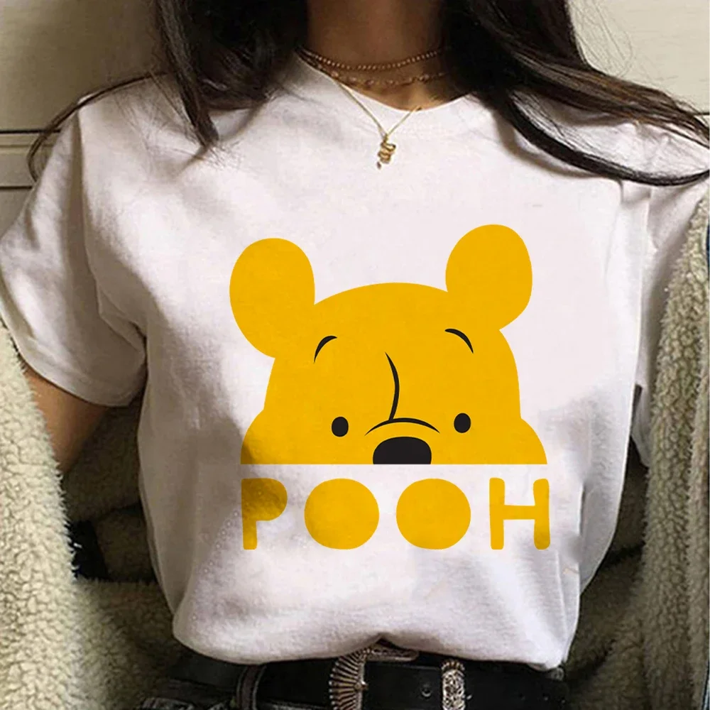 Women T-shirt Cute Tigger Print Fashion Tops Female Tshirt Aesthetic Casual Tees Winnie The Pooh Cartoon Harajuku Clothes