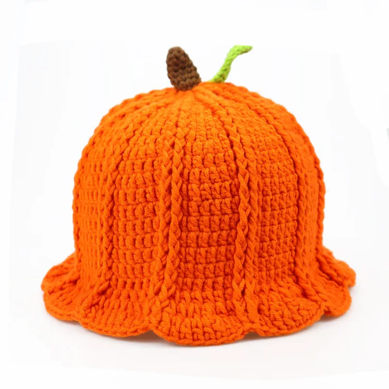 New autumn and winter hats, hand-knitted, cute, fashionable, unique design, woolen hats, outdoor warm pullover woolen hats