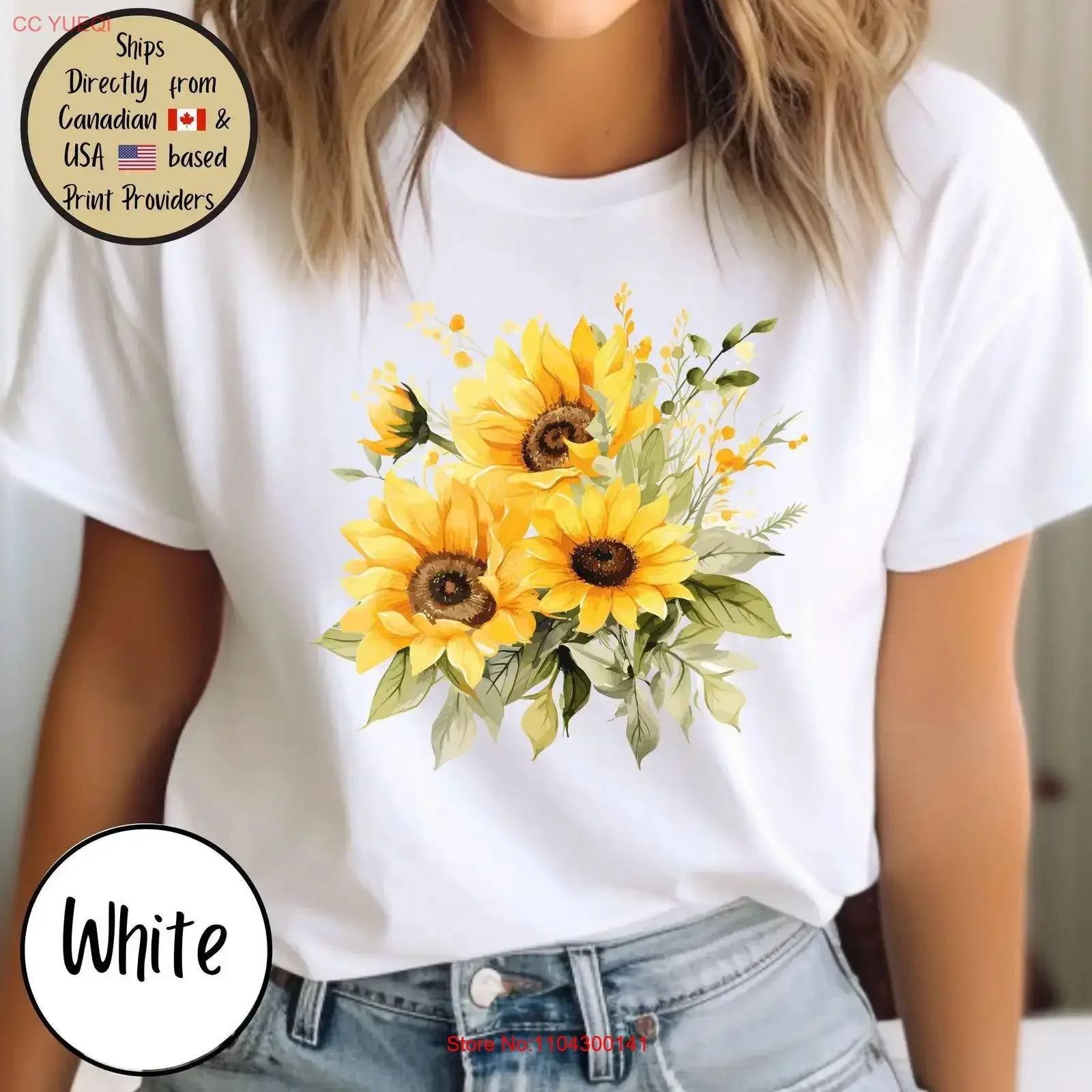 Sunflower T Shirt Gardens Boho Floral Botanical for Nature Lovers Summer Flower Gardeners vintage Washed Slightly