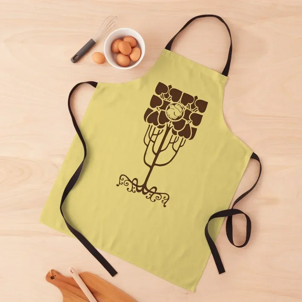 

ROBIN'S NEST Brown Apron Barber Men kitchen kitchen clothes for men For Women Apron