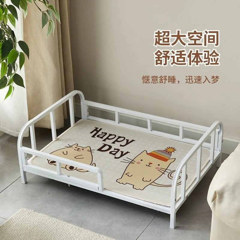 Iron-wrought pet camp bed, bite-resistant, high pressure resistance, load-bearing all-season use, ground-off, moisture-proof