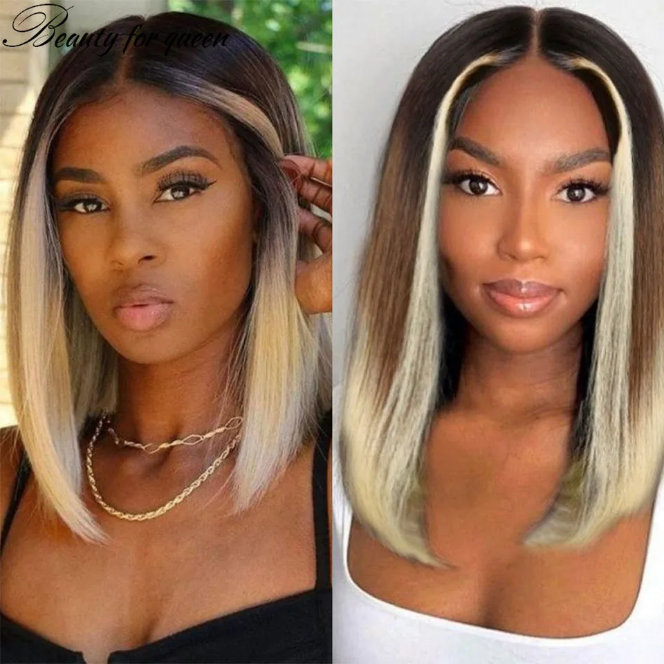 شعر مستعار قصير بوب خصلات الشعر المستعار الإنسان الملون براون الدانتيل الجبهة باروكة من شعر طبيعي خصلات الشعر المستعار الإنسان 100% الفتيات الجميلات ارتداء ملابس رائعة