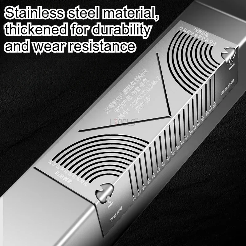 Multi-functional Arc Marking Tool Right Angle Construction Arc Marking Ergonomic Parallel Drawing Tool 90 Degree Folding Ruler