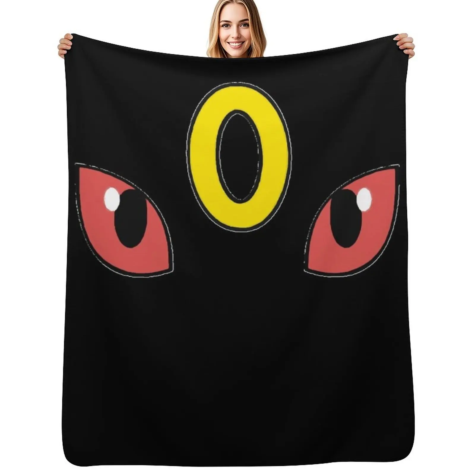 

Umbreon Eyes Classic T-Shirt Throw Blanket Machine Washable Soft Warm Blanket