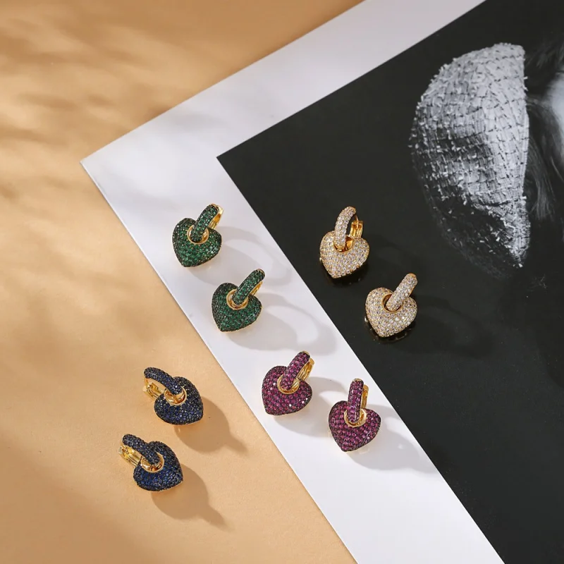 

Women's personalized square micro-inlaid full-diamond , geometric colorful zircon ring wholesale