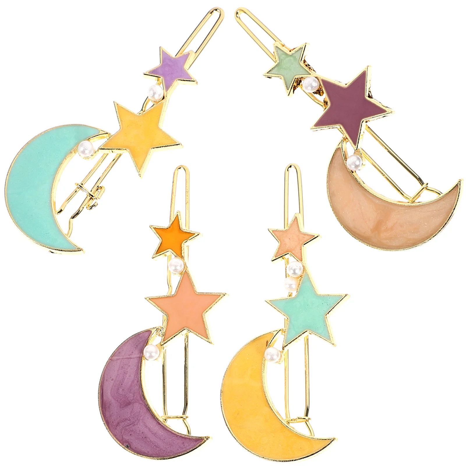 

4pcs Ornaments Elegant Hair Accessories Wedding Headpieces Lightweight Durable Girl Hairpins Comfortable Party Prom Decorations
