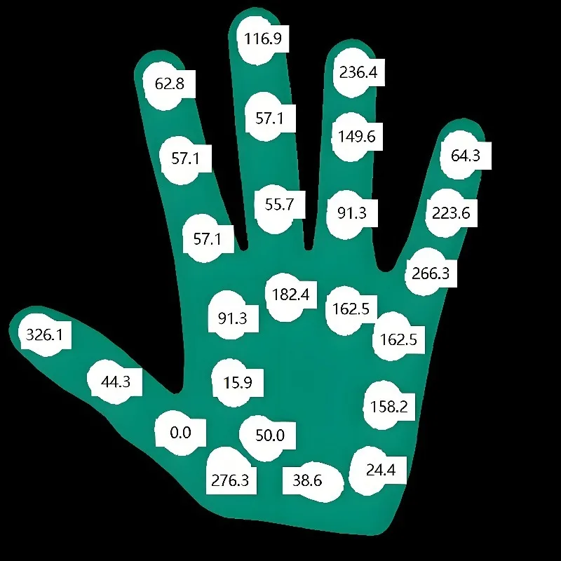 FSR Wearable Flexible Thin Film Pressure Sensor Resistive Sensor for Accurate Hand Grip Strength and Force Measurement