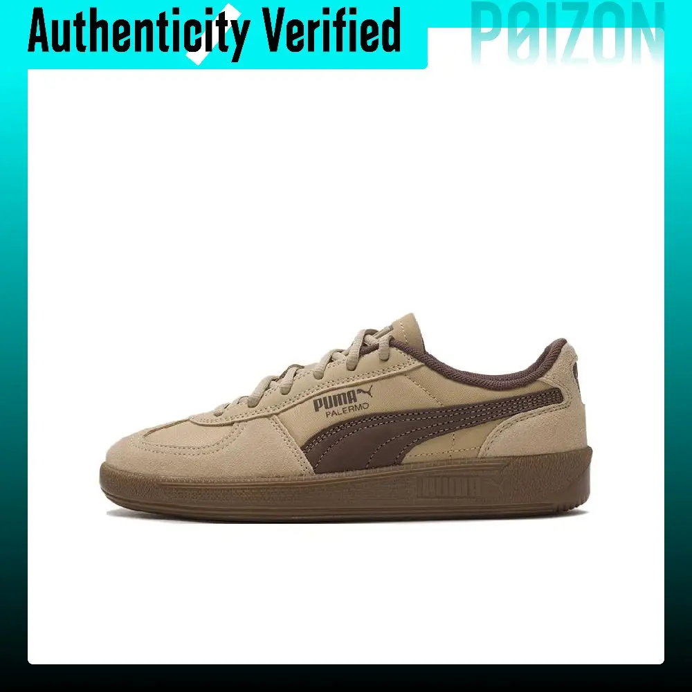 PUMA Palermo Abrasion Resistant Lightweight Low top German Army Trainers Unisex Brown 403257-04