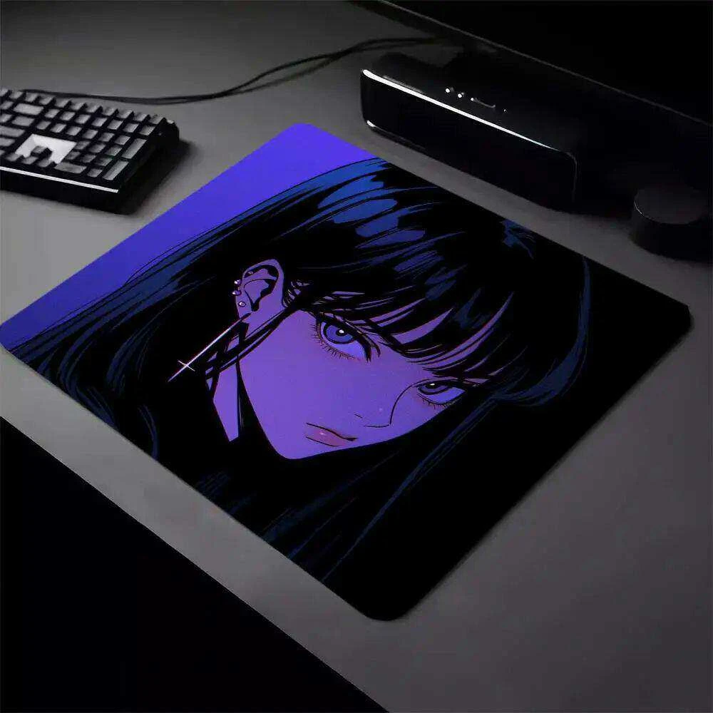 Anime Character Glass Gaming Mouse Pad Smooth Frosted Surface Desk Mat Tempered Upgrade FPS Office Custom Gaming Accessories