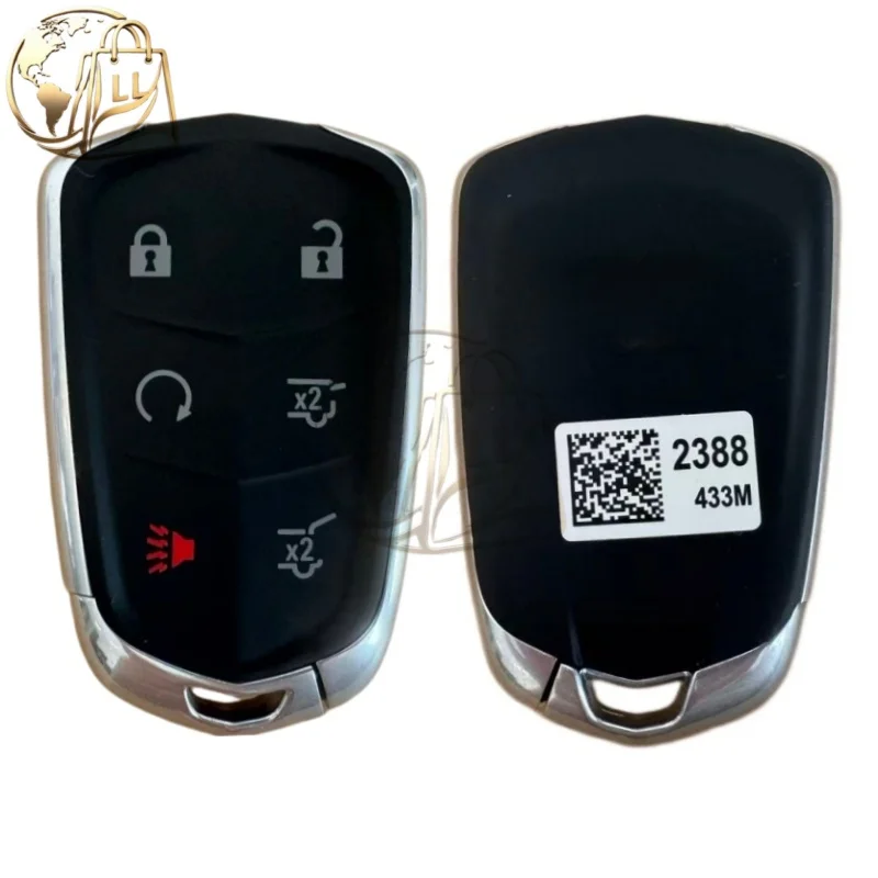 Original For Cadillac Escalade Car Key HYQ2AB HYQ2EB 6 Button ID46 Chip 315/433MHz 2015 -2020 NXP2951E for Cadillac Escalade ESV