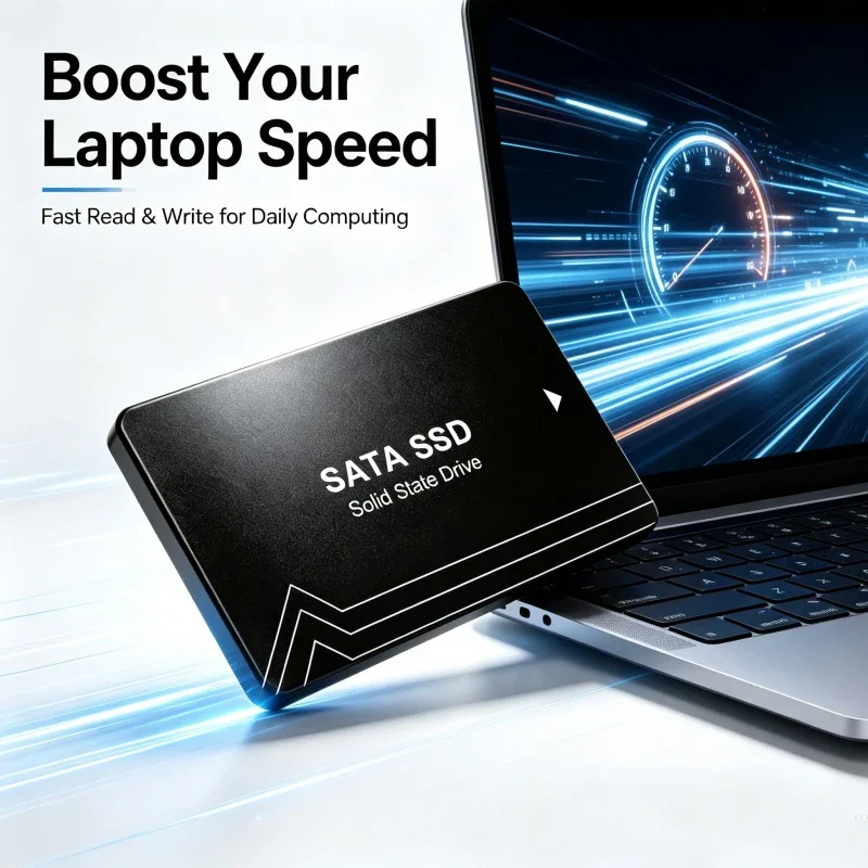 2.5 Inch SATA3 SSD Internal Solid State Disk 500GB 1TB 2TB 4TB SATA SSD Drive Stable Operation for Laptop Desktop PC Replacement