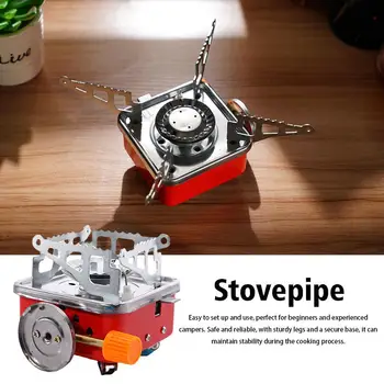 피크닉 카드 타입 캠핑 스토브, 접이식 휴대용 여행 요리 스토브, 야외 하이킹 캠핑 피크닉 액세서리, A1F5
