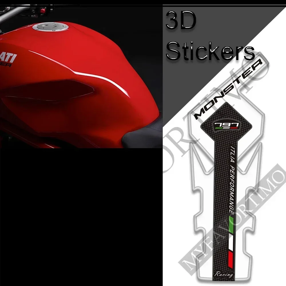 Monster 797 für Ducati Motorrad Aufkleber Gas Heizöl Kit Knies chutz Tank Pad Tank Pad Griffe