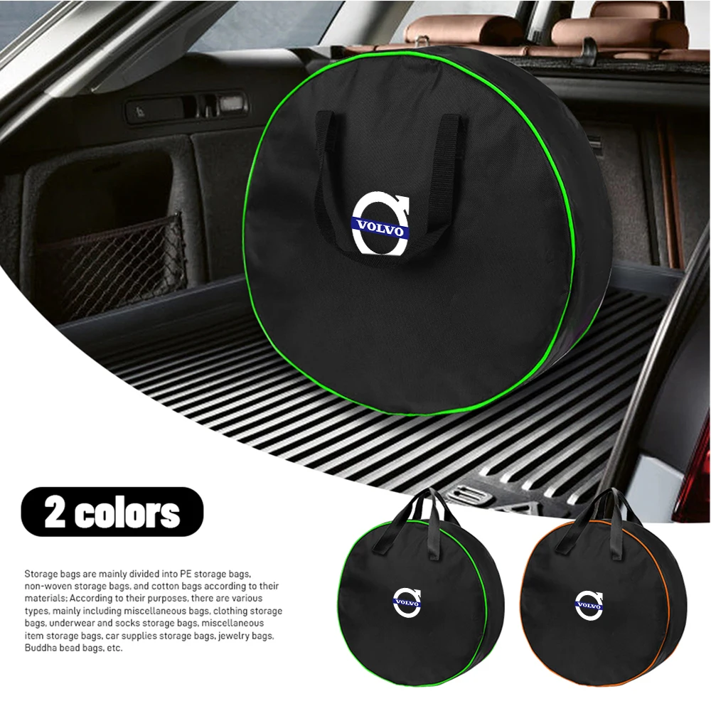 Torba samochodowa Volvo RDESIGN V60 okrągła, o dużej pojemności, do przechowywania kabli ładujących, organizer na wtyczki ładowarki, akcesoria samochodowe