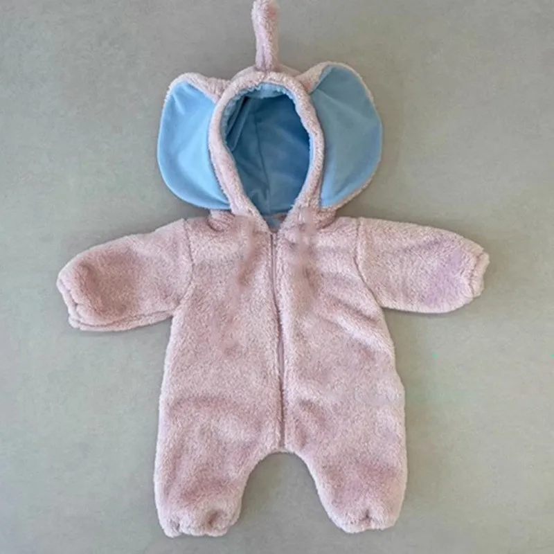 Adorable Elephant Onesie 2026 Winter Baby Girl Plush Romper Crawling Suit Small Children Soft Fur Overalls For Toddlers  127
