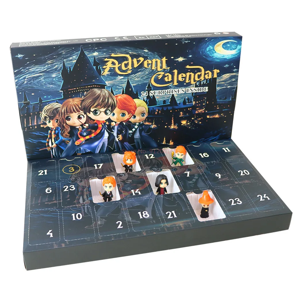 Harry Potter Mystery Toy Advent Calendar Christmas Festive Atmosphere Decorated Gift 24-day Countdown To Surprise Blind Box Gift