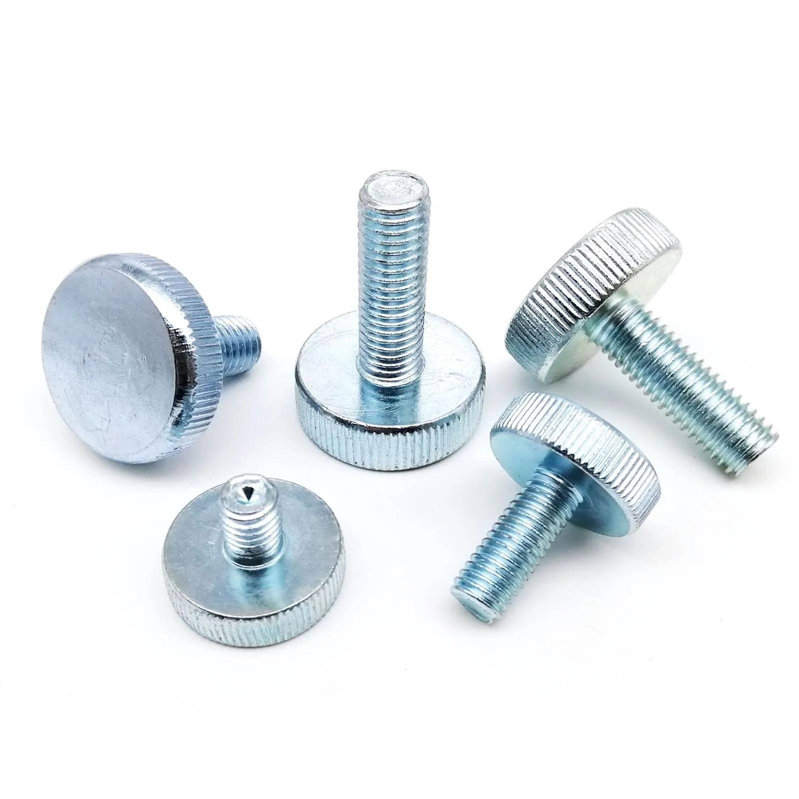 2/5pcs M3 M4 M5 M6 M8 DIN653 GB835 Knurl Flat Head Hand Tighten Thumb Screw Bolt Curtain Wall Glass Lock Adjust Thumbscrew