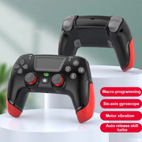Bluetooth Gaming Controller Compatible For Ps4/Ps4 Slim/Pro/Pc/Switch Vibration 6-Axis Motion Sensor Joystick Wireless Gamepad