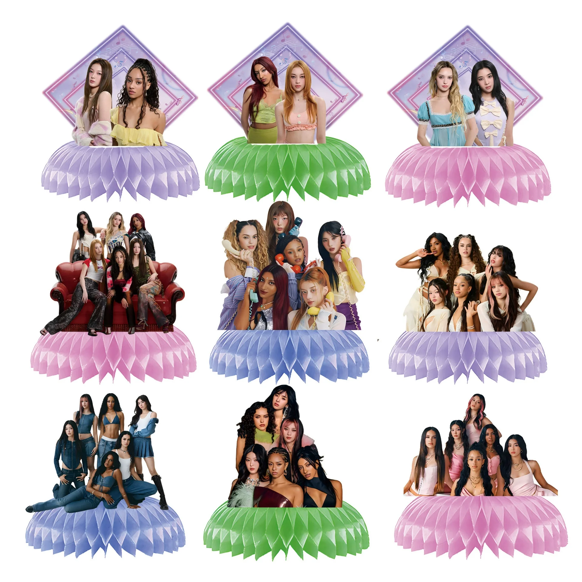 Idol K&Katseye Verjaardagsfeestje Gunsten Armband Sticker Sleutelhanger Kpop Meisje Ballonnen Feestdecoratie Fans Geschenken Babyshower Suppli
