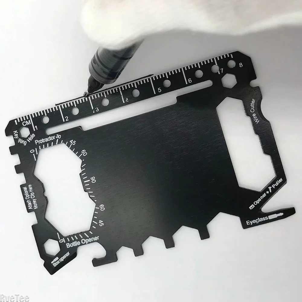 Portable 46-in-1 Wallet Multi Tool Card Compact Outdoor Camping Survival Gadget Multifunctional Pocket Hardware For Travel Daily