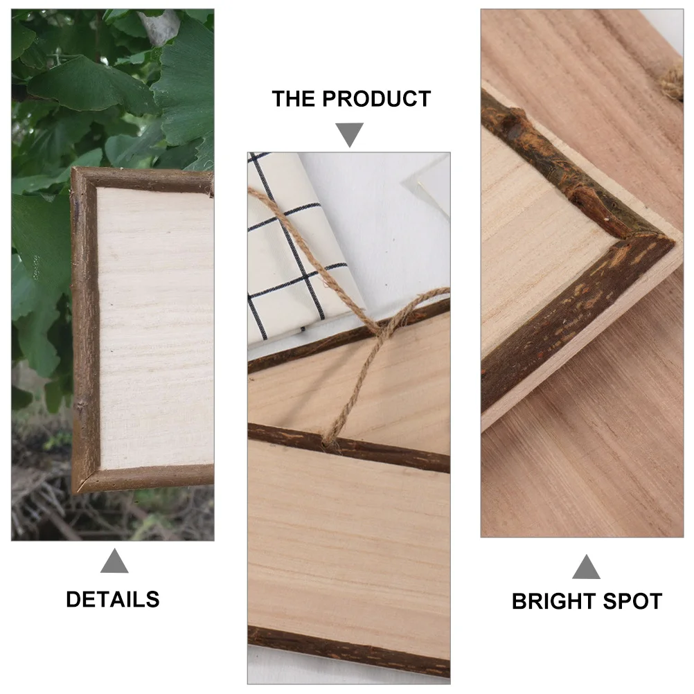 

5Pcs Wooden Door Sign Hanging Decor Natural Unfinished Wood Plaque for DIY Painting Carving Home Shop Decoration Blank Wood