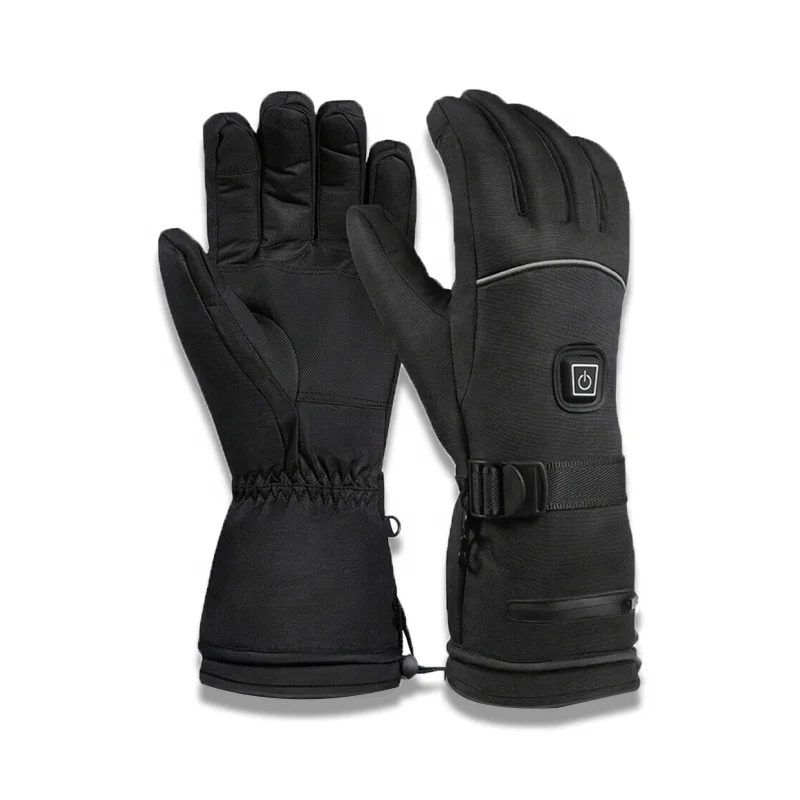 

Factory Winter Windproof Waterproof Touchscreen Rechargeable Battery Warm Heated Ski Gloves