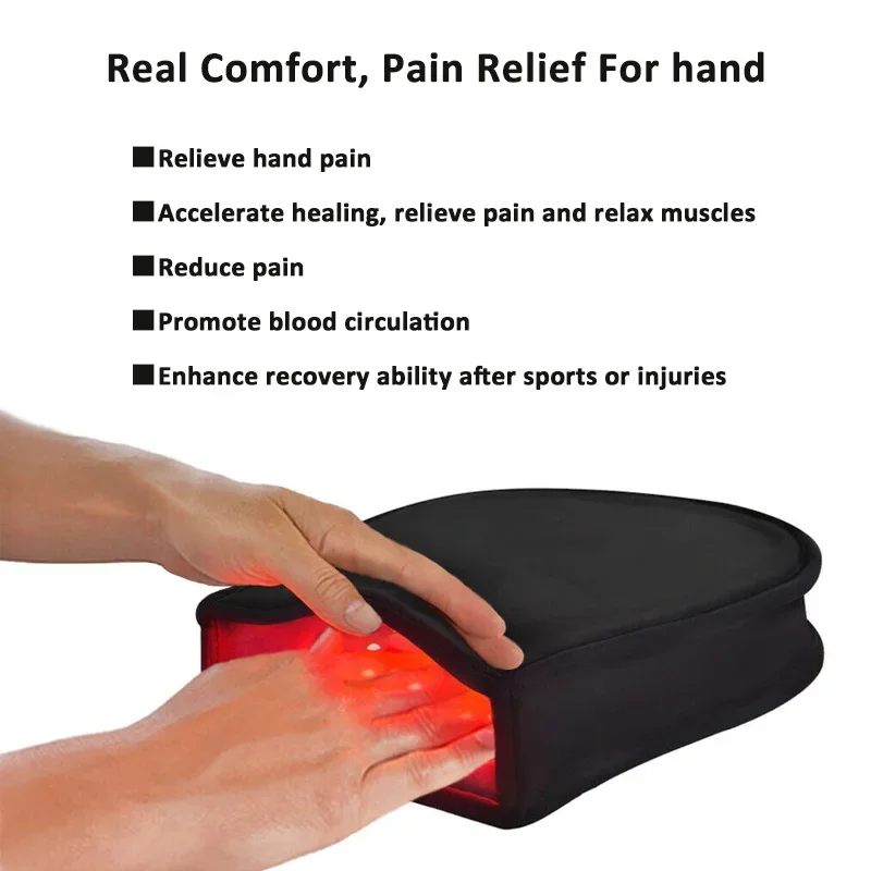 Red Light Promote Blood Circulation for Hand Near Infrared Mitten for Arthritis Fingers Double Side Glove Wholesale Dropshipping