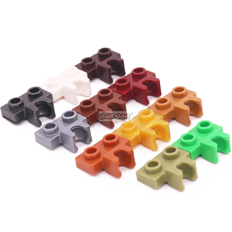 Marumine 30PCS Tecnologia Tijolo Peças 1 × 2 Furo Lateral com Bola Pequena Base Conector 14704 MOC Modificado Brinquedos Modelo Acessórios