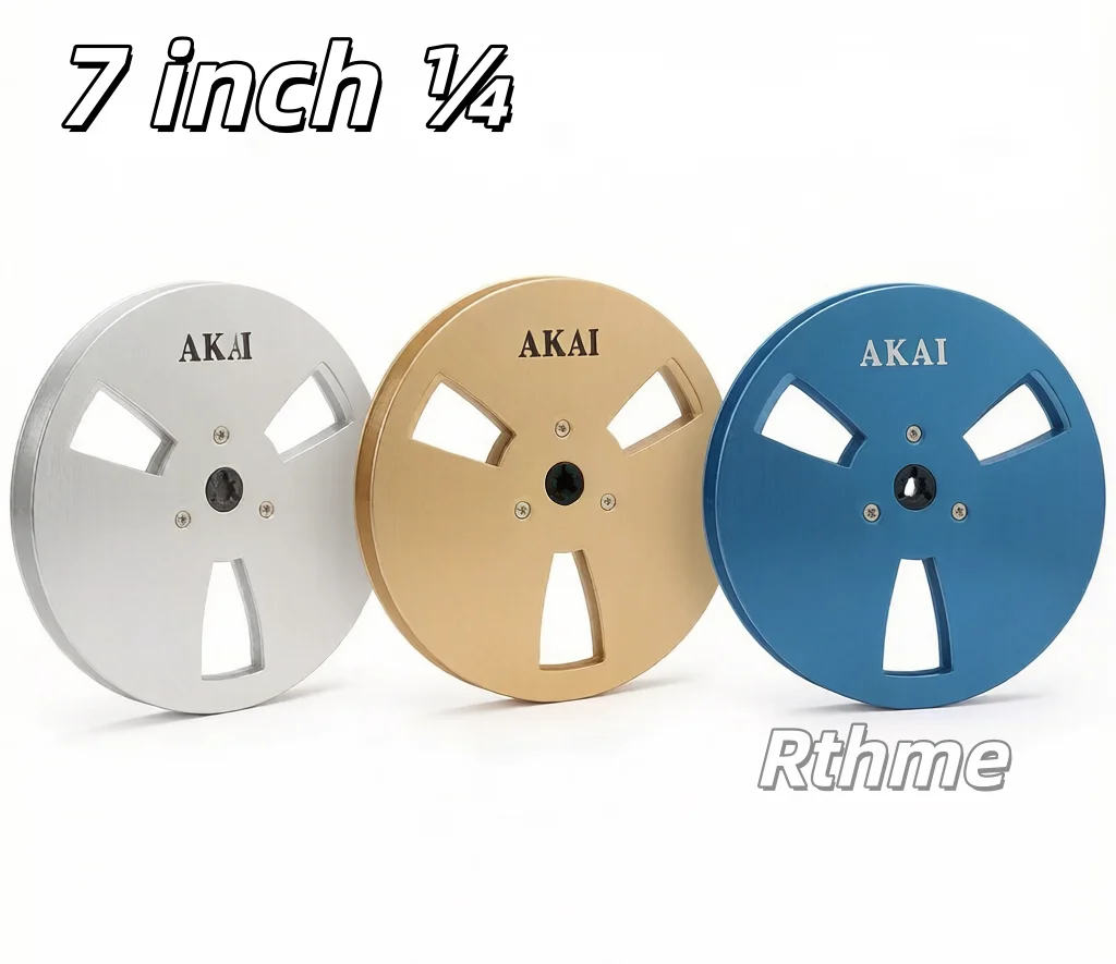 7 Inch Empty Tape Reel 1/4  Nab Hub Reel-To-Reel Recorders Accessory Empty Aluminum Disc Opening Machine Parts
