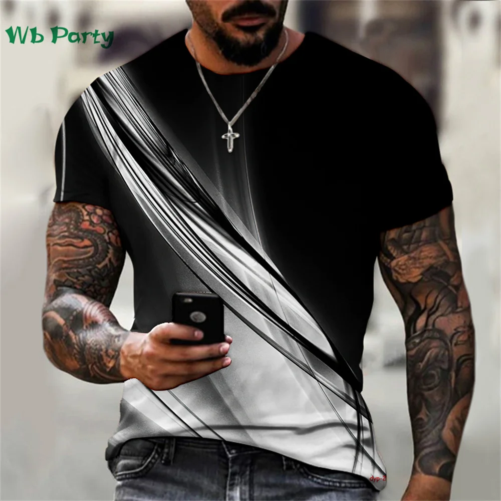 Einfache Streifen druck Kleidung Männer Sommerkleid ung grafische T-Shirts Männer Kurzarm T-Shirt Streifen Hemden Grafik T-Shirt Männer Street Tops