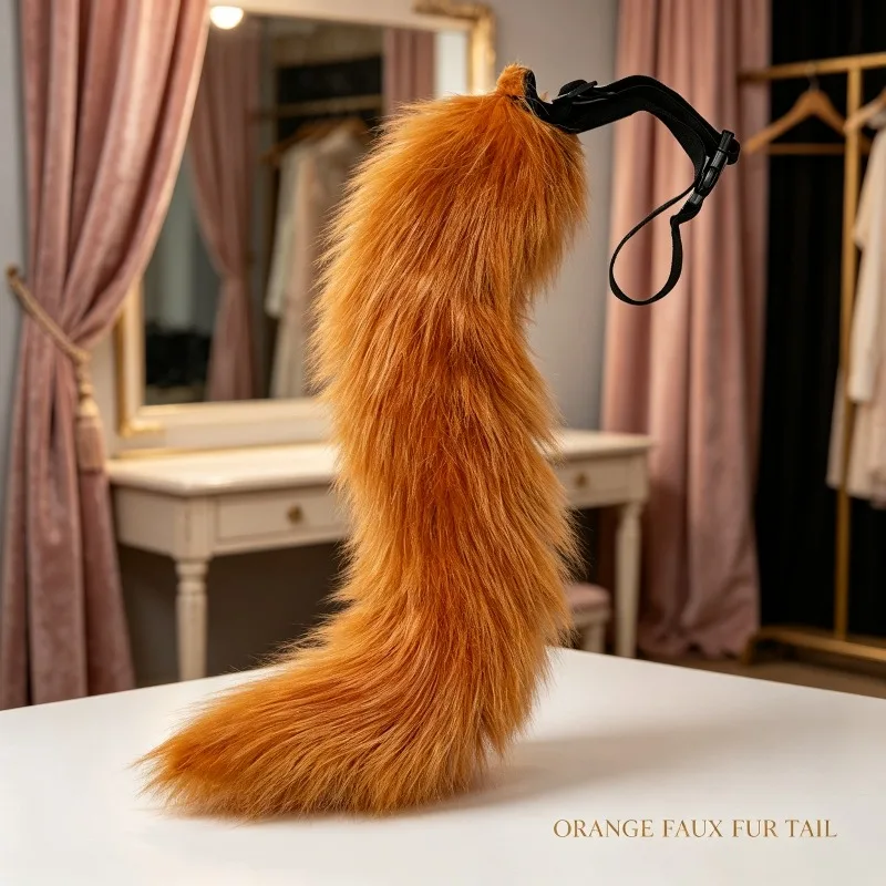 Japanese Anime Cute Tail Cosplay Accessory Kit with Adjustable Waistband Perfect for Halloween and Role-playing