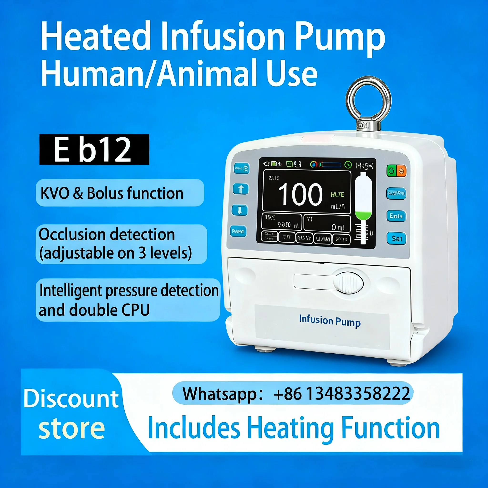 include heating Infusion Pump/ Syringe Pump  LCD real-time Alarm Transfusion Heater