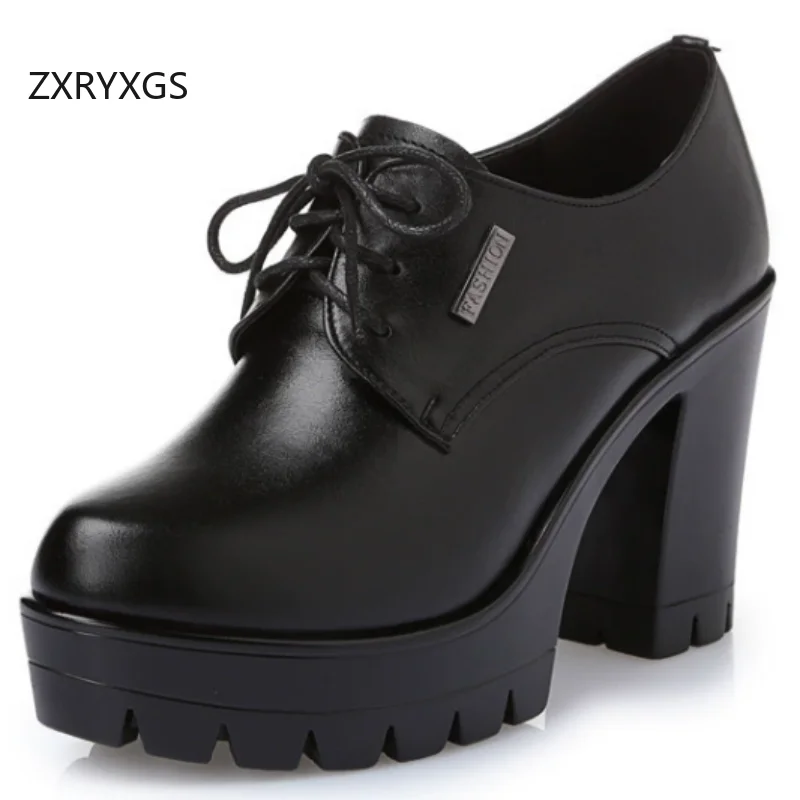 zxryxgs-top-cowhide-thick-sole-ultra-high-heels-2026-autumn-new-round-toe-lace-up-genuine-leather-shoes-women-fashion-pumps