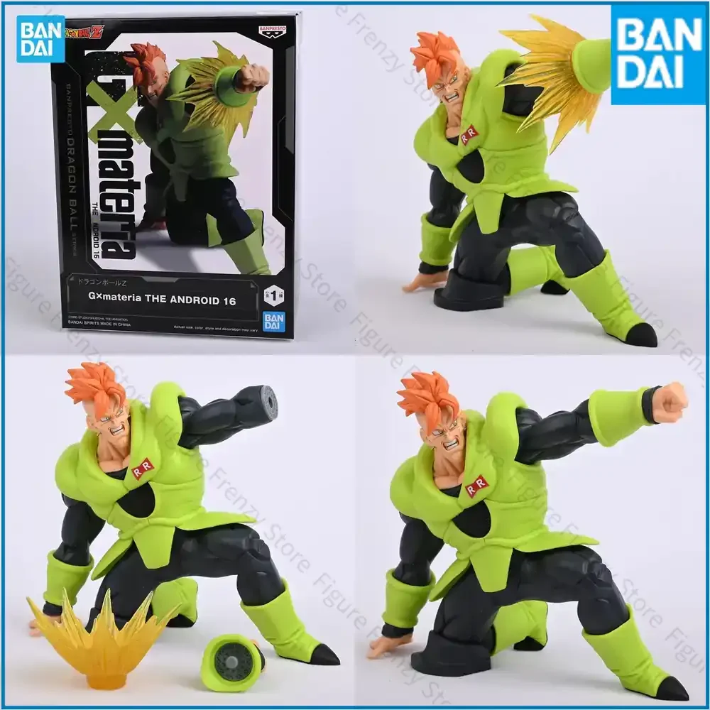 

Banpresto Anime Dragon Ball Z Figurine for G×materia Android 16 PVC Action Figure DBZ Collectible Toy for Fans Cosplay