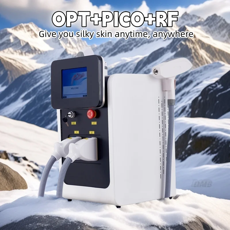 

3 in 1 OPT Laser E-light IPL Nd Yag Hair Remove Pigment Tattoo Removal Machine Wrinkle Picosecond Skin Rejuvenation Vascular