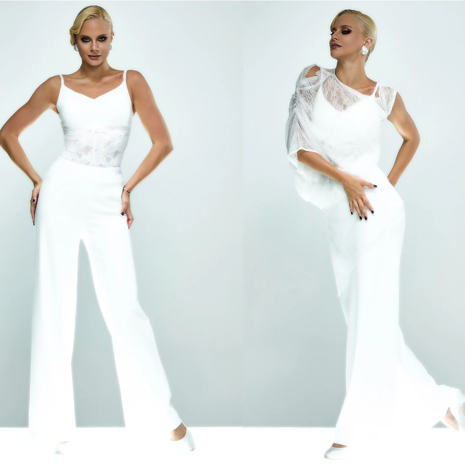 

Latin Dance Costumes White Trousers Practice Pants Wide Leg Pants Daily Wear Performance Chacha Tango Samba Dance Wear DQL11092