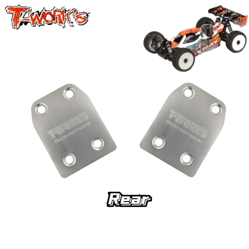 T-WORKS Xray XB8 22/21/20/19/18/17/XB9 Front Rear Chassis Skid Protector anti-scratch sheet chassis protection board Reduce wear