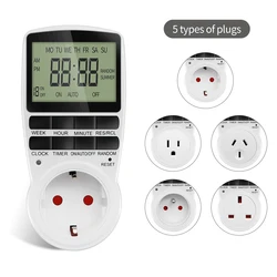 Elektronische Digitale Timer Schakelaar Socket Keuken Timer Outlet Programmeerbare Timing Socket Controle 220V Eu Ons Uk Au Plug