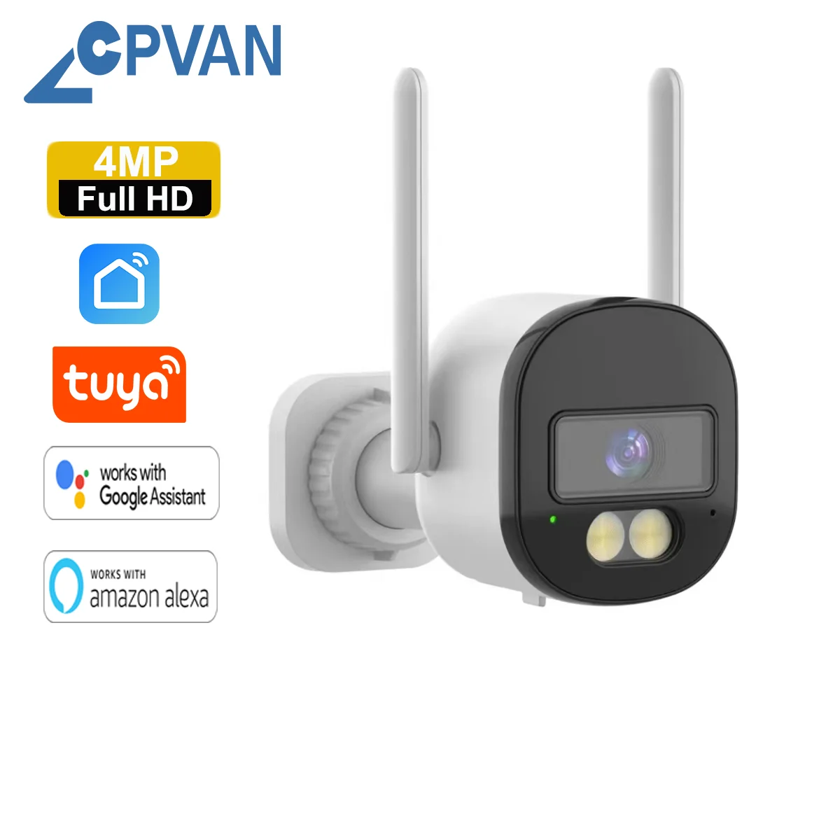 

Tuya Smart Camera Wireless WIFI 2.4/5G Camera Outdoor waterproof Surveillance Camera Two Way Talk Motion Detect Siren Alarm