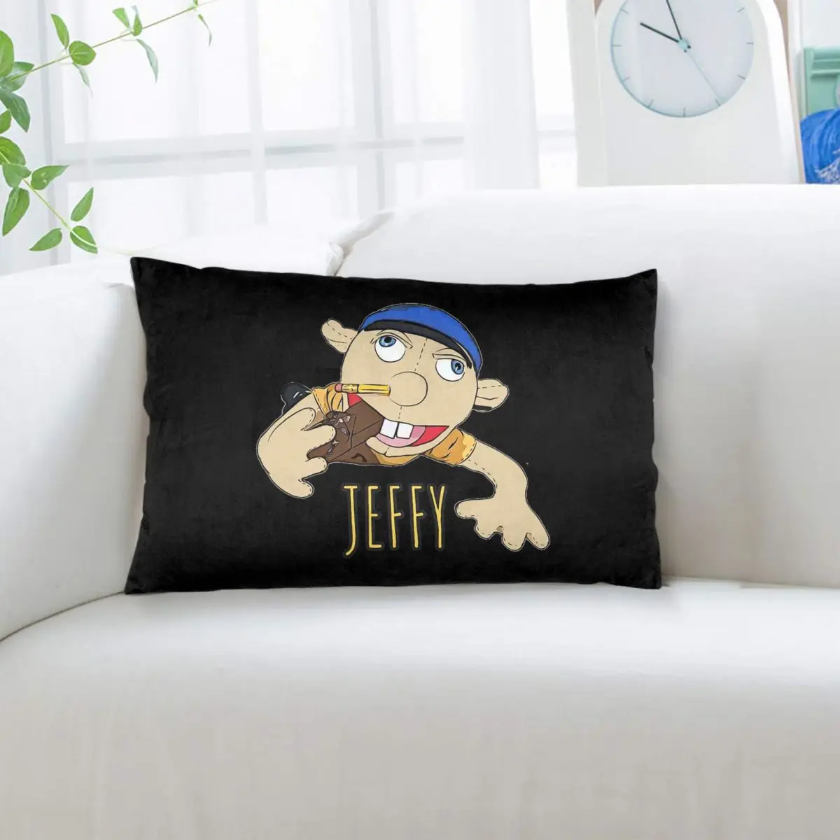 Jeffy The Puppet Hot Selling! Rectangle Pillowcase Cushion Cover Decorative Bedroom Bed Home Comfort Throw Pillow
