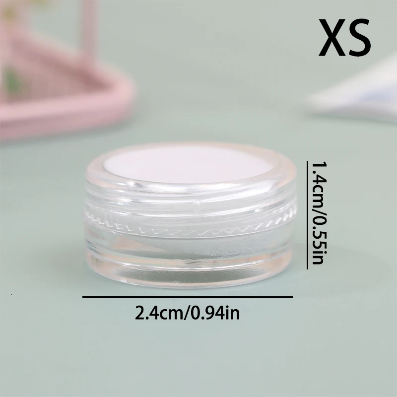 Circular Color Gemstone Bare Stone Ring Display Storag Box With Transparent Plastic Rotating Cover Different Sizes Sponge Prote