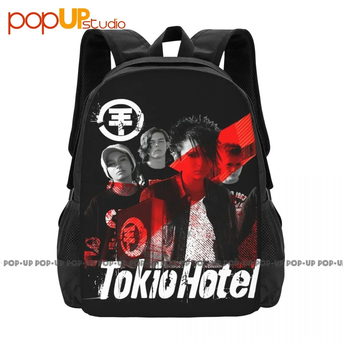 

Tokio Hotel German Rock Band Backpack Large Capacity Print Foldable Shopping Bag Bags For Travel