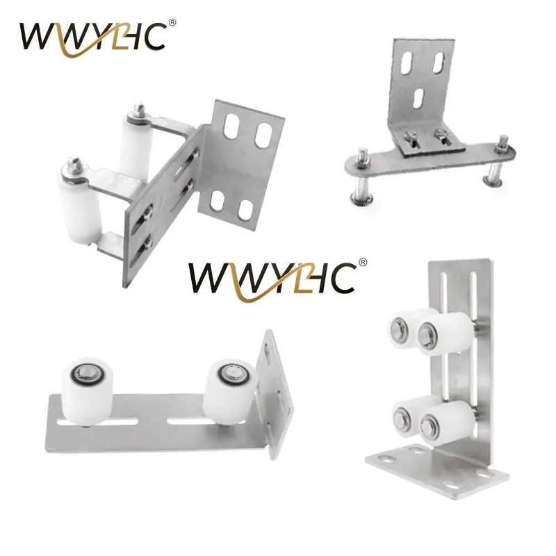 201 Stainless Steel Sliding Gate Roller Nylon Wheel Guide Stopper Track Wheel
