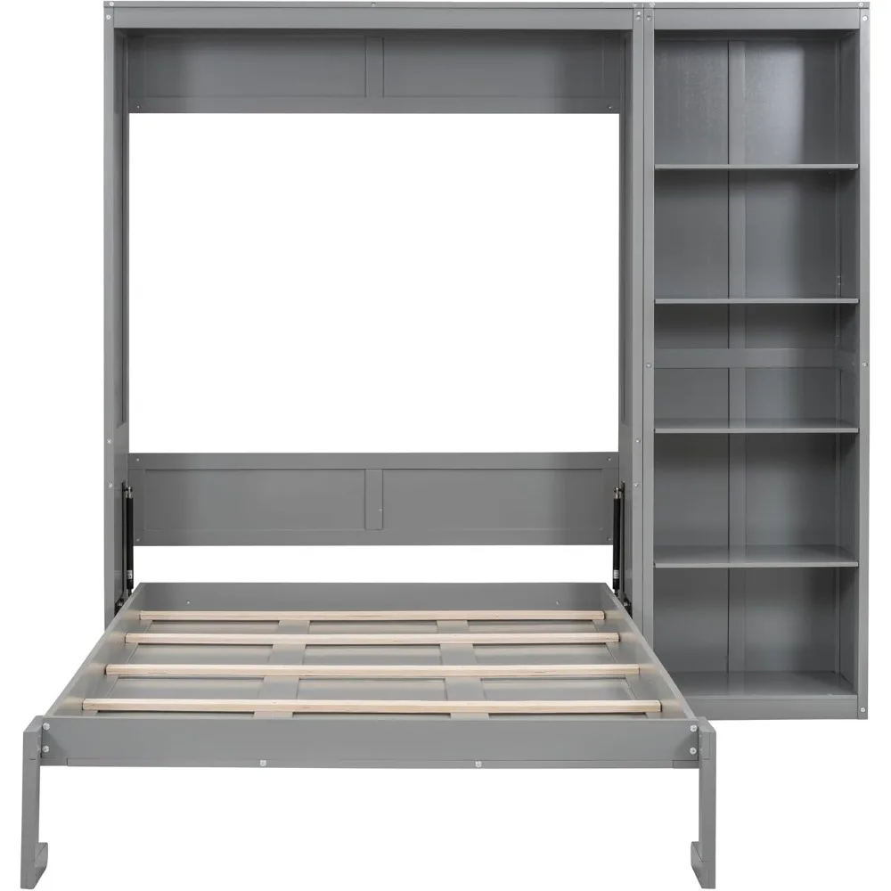 Sdfbb8cd3c3da4a019cca20be7dc7d9bdb Grey Full Size Murphy Bed with Shelf for Small Rooms and Families