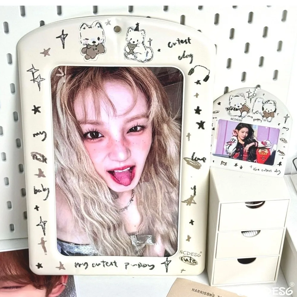 Trendy A4 Photocard Holder PVC Korean Idol Protectors for Postcards Colorful Giant Card Cover Girl's Gift